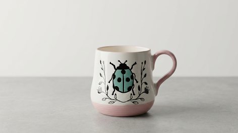 The Enchanted Garden Collection: Set of 4 Pastel Pollinator Mugs