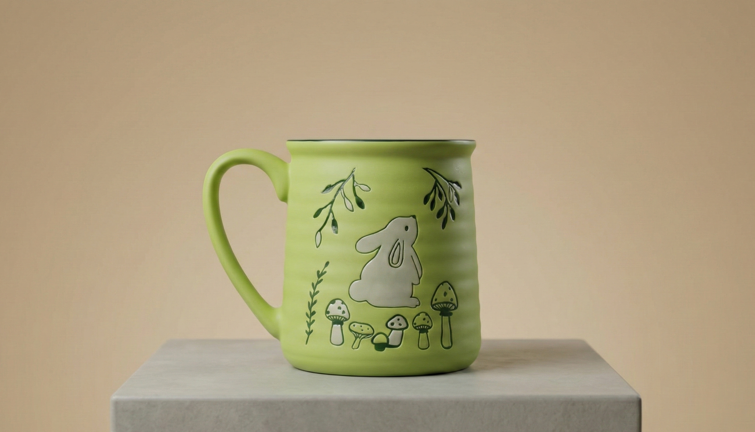 The Woodland Bunny Collection: Artisanal Minimalist Drinkware