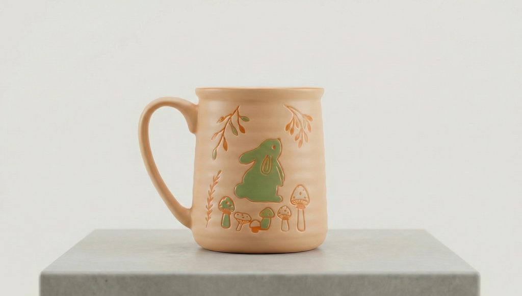 The Woodland Bunny Collection: Artisanal Minimalist Drinkware