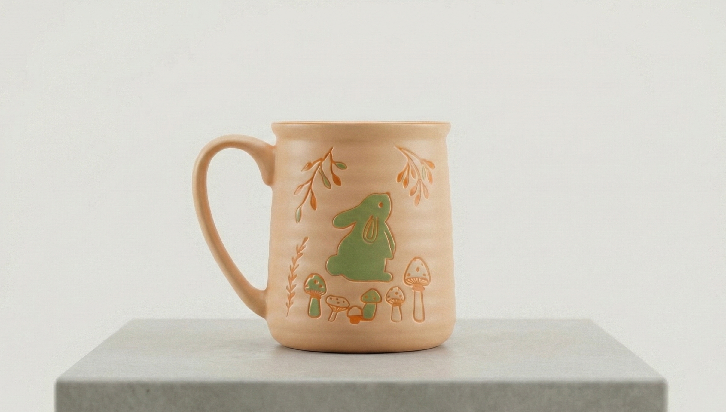 The Woodland Bunny Collection: Artisanal Minimalist Drinkware